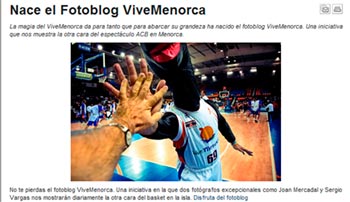 Nuevo fotoblog Menorca Basquet